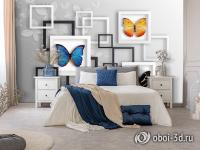 GM-027 Фотообои 3D КОЛЛЕКЦИЯ БАБОЧЕК песок 300*240