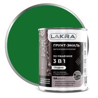 Грунт-эмаль 3 в 1 Зеленый мох 0,8кг RAL 6005  ЛАКРА