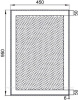 Зеркало Алассио 4595 с LED подсветкой, 450х950x32 мм, инфракр выкл (196631) РАСПРОДАЖА