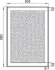 Зеркало Алассио 6085 с LED подсветкой, 600х850x32 мм, инфракр выкл (196632) РАСПРОДАЖА
